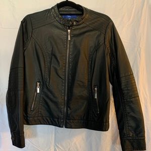 Apt 9 imitation leather moto jacket